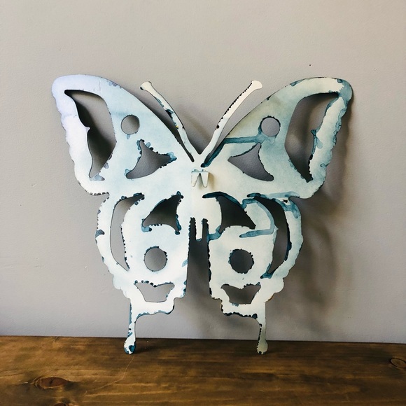 EARTHBOUND Blue Butterfly Wall Decor Large - Picture 5 of 7
